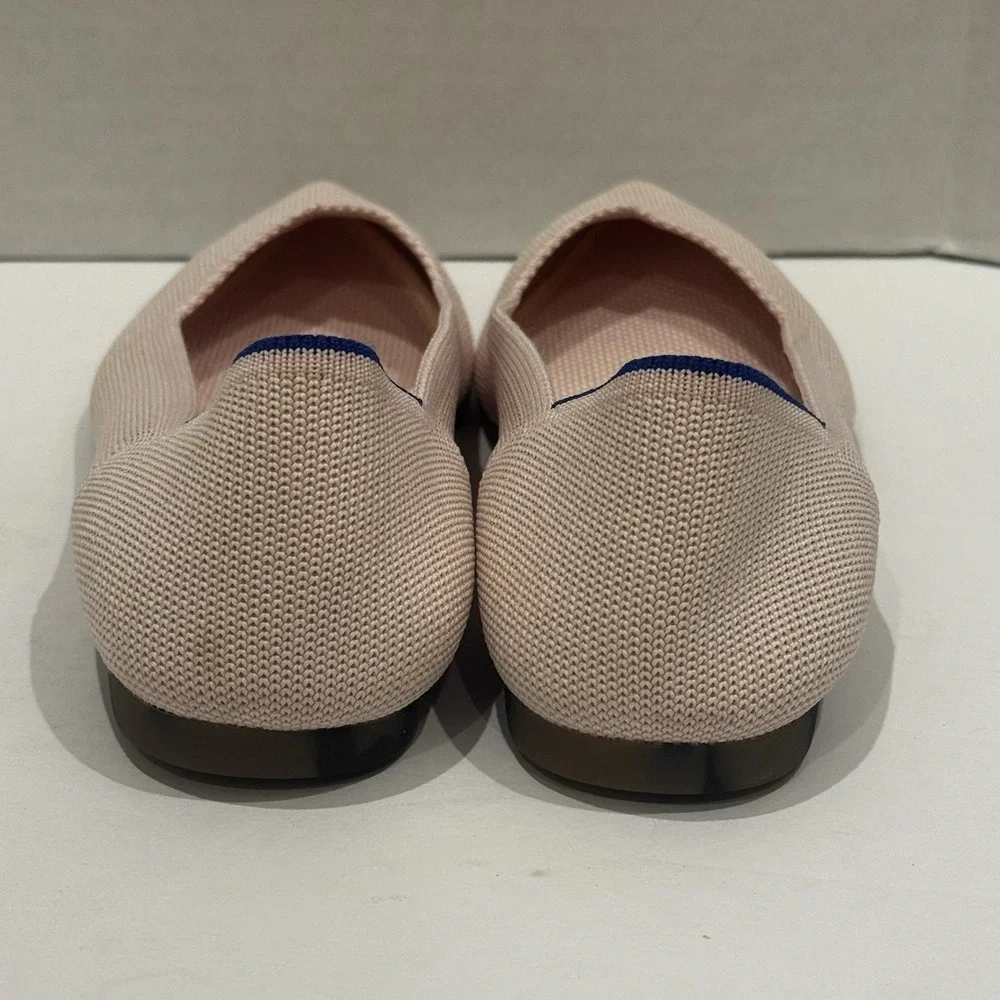 Rothy's‎ The Point Ballet Flats Shoes Light Pink Tortoise Shell Outsole US 7.5